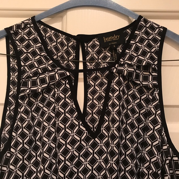 Laundry by Shelli Segal romper black/white/blue - Picture 2 of 6